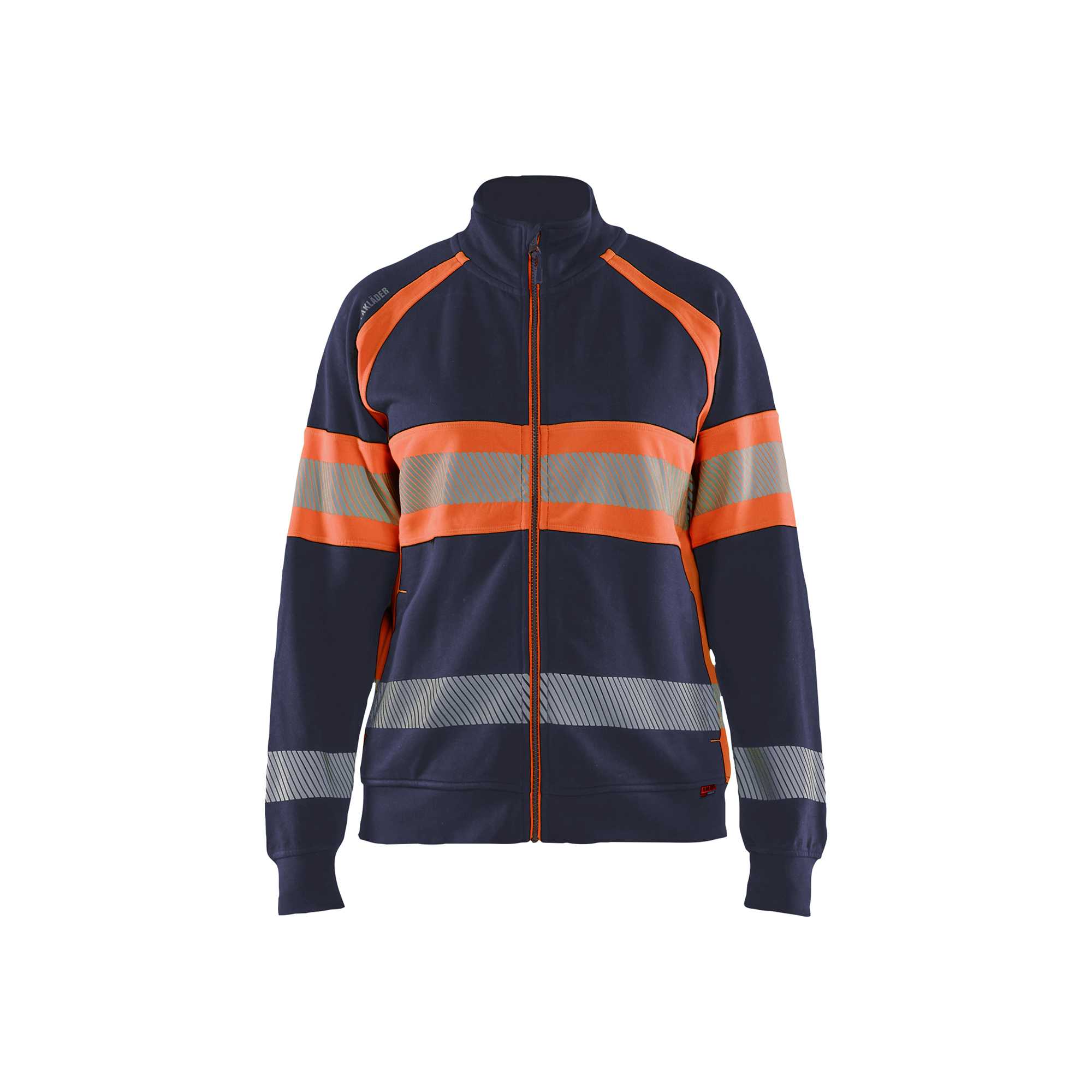 BLAKLADER 35051158 Hi Vis Reflective Full-zip Work Sweatshirt WOMEN - 100% Cotton